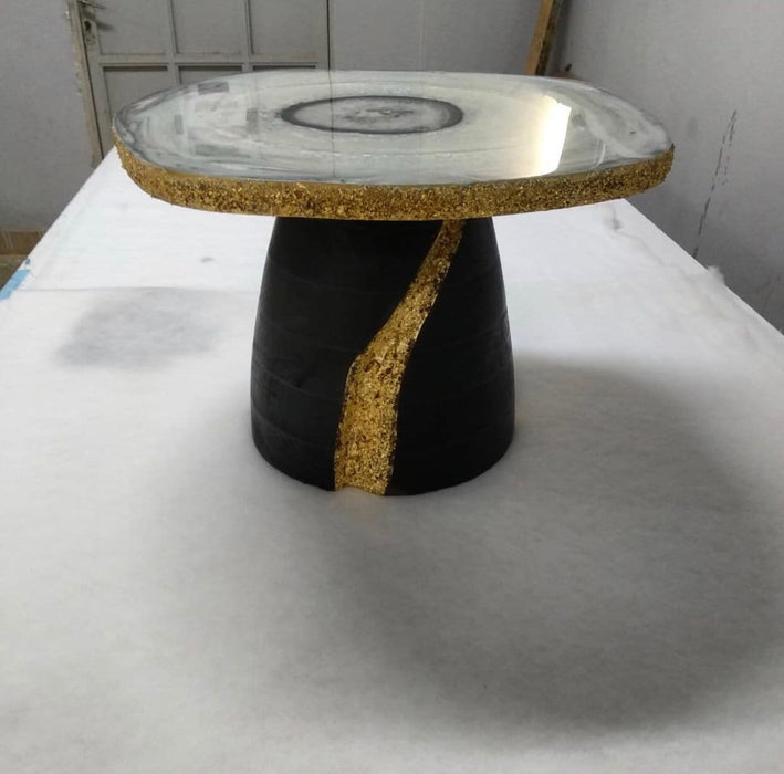 Agate Table Top, Quartz Crystal Table, Ageta Side/Coffee Table, Stone Coffee Table, Unique Coffee Table, Home Decor Accent Table