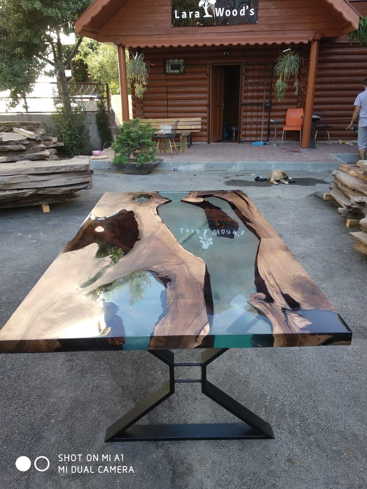 Epoxy Dining Table, Custom 84” x 48” Walnut Table, Clear Epoxy Table, River Dining Table, Live Edge Table, Custom Order for Clint
