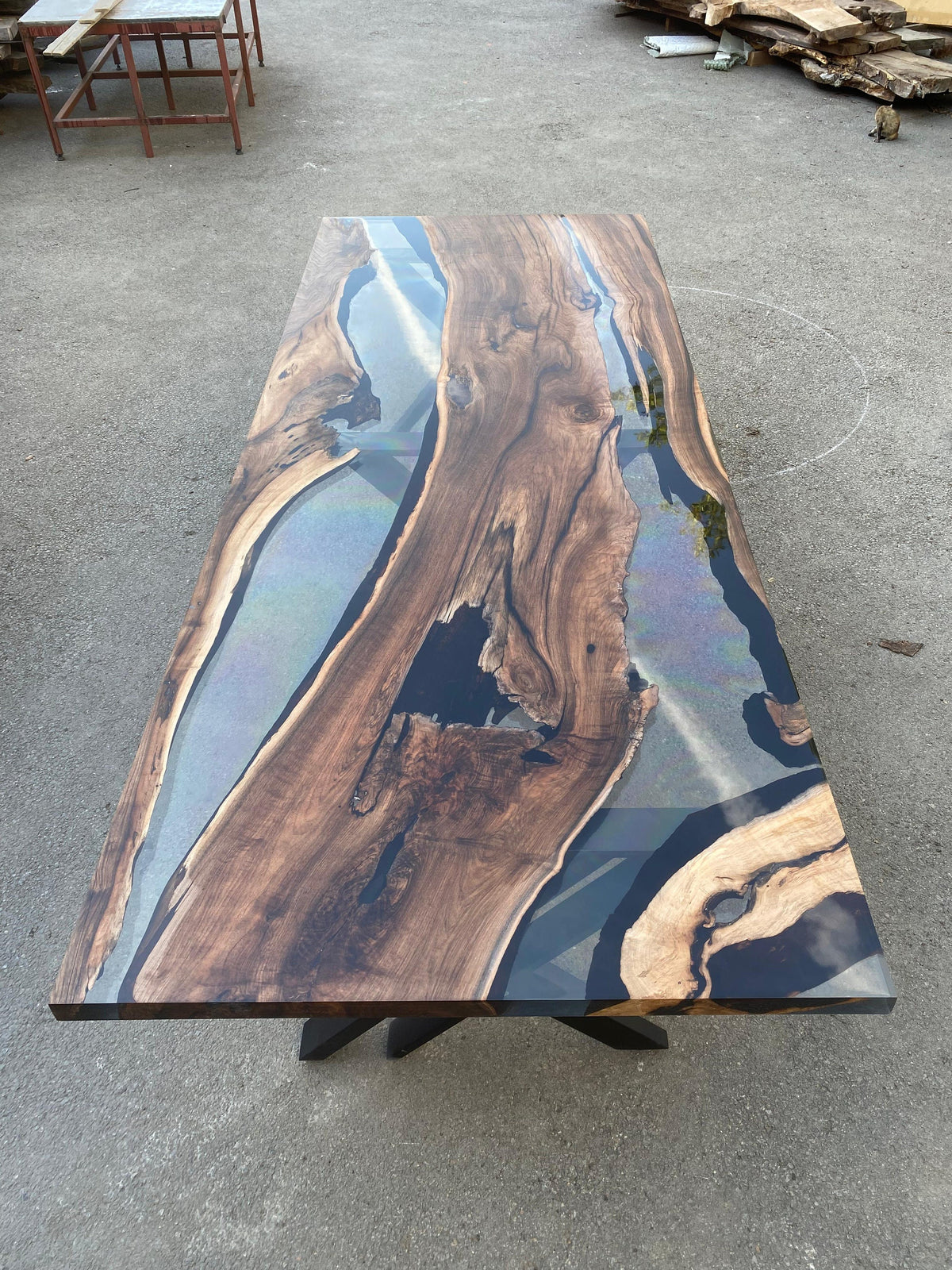 Custom Epoxy Resin Table, Custom 96” x 42