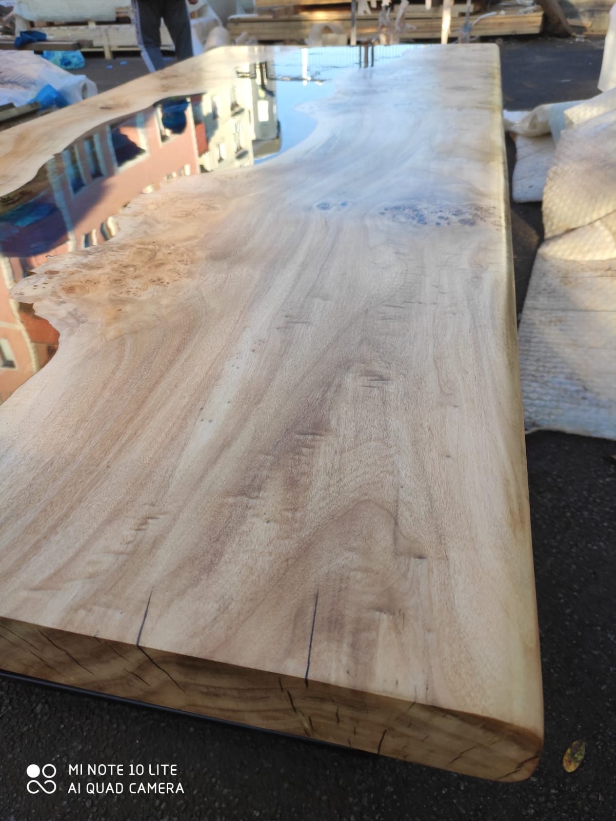 Epoxy Table, Epoxy Dining Table, Walnut Epoxy River Table, Custom 85” x 36” Poplar Wood Blue and Turquoise Epoxy Office Desk Table, for Clay