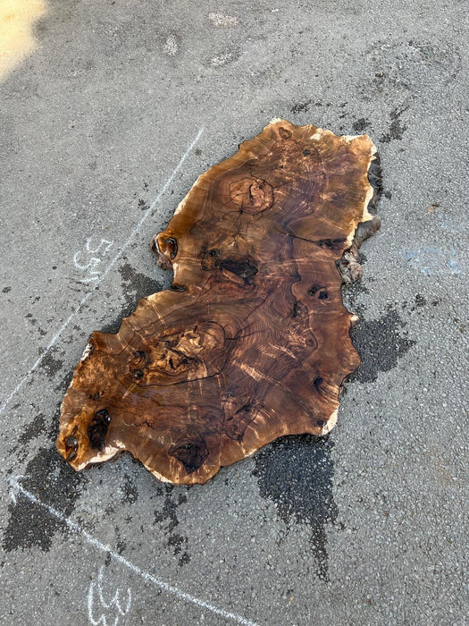 Epoxy Dining Table, Epoxy Resin Table, Custom 48” x 44" Round Table, Walnut Clear Epoxy Table, Custom Order for Wartanna