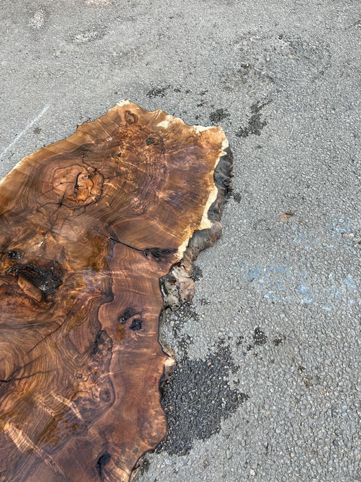 Epoxy Dining Table, Epoxy Resin Table, Custom 48” x 44" Round Table, Walnut Clear Epoxy Table, Custom Order for Wartanna