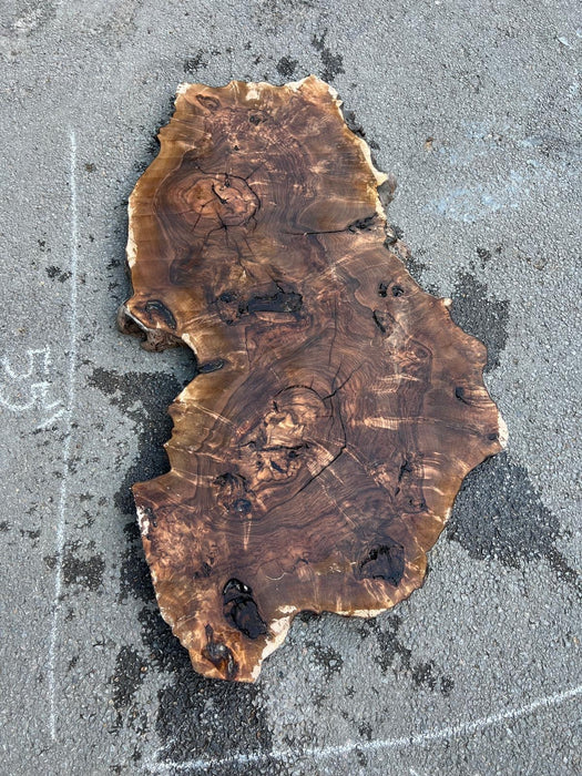 Epoxy Dining Table, Epoxy Resin Table, Custom 48” x 44" Round Table, Walnut Clear Epoxy Table, Custom Order for Wartanna